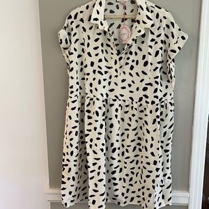 Umgee Dalmatian Print Dress